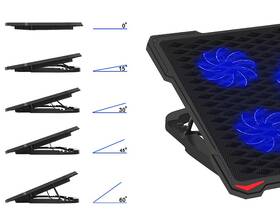 Chladiaca podložka pre NTB PLATINET PLCP5FB do 17,3" čierna

 obrázok produktu 11 z 12