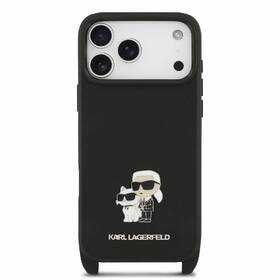 Kryt na mobil Karl Lagerfeld Saffiano Crossbody Popruh Metal Karl and Choupette na Apple iPhone 18 Pro Max čierny

 obrázok produktu 4 z 7