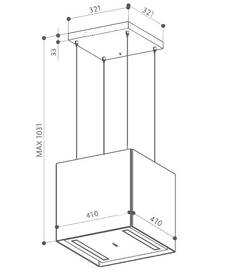 Odsávač pár Faber SOFT CUBE GRIGIO LONDRA F40 

 obrázok produktu 3 z 3
