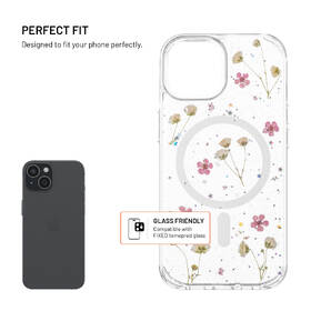 Kryt na mobil FIXED MagBloom s MagSafe na Apple iPhone 15 priehľadný

 obrázok produktu 1 z 8