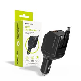 Adaptér do auta Mobile Origin CA22 90W, USB-C + USB-A, 2x USB-C kábel čierny

 obrázok produktu 13 z 13