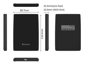 SSD externý Verbatim Store 'n' Go Slim Portable 512GB čierny

 obrázok produktu 5 z 5