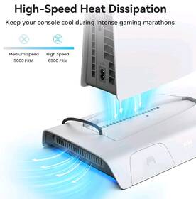 Dokovacia stanica KIWI design D3 Cooling Station for PS5 Slim čierna/biela

 obrázok produktu 2 z 7