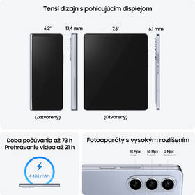Mobilný telefón Samsung Galaxy Z Fold5 5G 12 GB / 512 GB modrý

 obrázok produktu 1 z 15