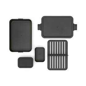 Jedálenský box Brabantia Bento Make & Take, dark grey čierny

 obrázok produktu 8 z 22