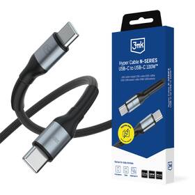 Kábel 3mk rýchlonabíjacíHyper Cable N-SERIES USB-C / USB-C, Power Delivery, QC 3.0, 100W, 3m čierny

 obrázok produktu 1 z 1