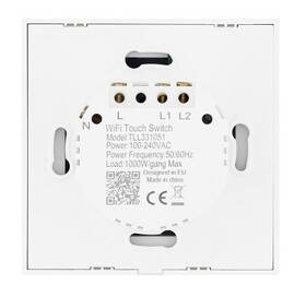 Vypínač Tellur WiFi Smart Spínač, 2 porty, 1800 W, 10 A 

 obrázok produktu 2 z 3
