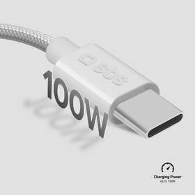 Kábel SBS USB-C/USB-C, PD, 100 W, 1,5 m sivý

 obrázok produktu 2 z 8