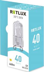 Žiarovka do rúry na pečenie RETLUX G9, 40W, teplá biela 

 obrázok produktu 4 z 4