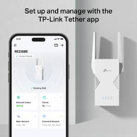Wi-Fi extender TP-Link RE235BE, Wi-Fi 7 BE3600 biely

 obrázok produktu 8 z 9