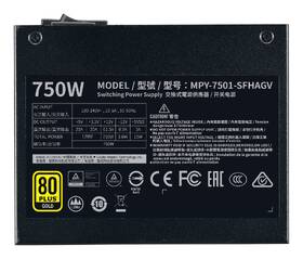 Zdroj Cooler Master V750 SFX, 80+ Gold, ATX 3.1 čierny

 obrázok produktu 4 z 10