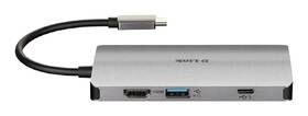 USB Hub D-Link USB-C/HDMI, 3x USB 3.0, RJ45, USB-C, SD, Micro SD 

 obrázok produktu 3 z 5