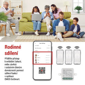 Modul EMOS GoSmart motorický IP-2121CZ, ZigBee, 1-kanálový 

 obrázok produktu 12 z 19