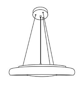 Závesné svietidlo Top Light Salerno 60SK RC. s diaľkovým ovládačom, 60W, 6000lm, stmievanie, pamäť, priemer 60cm, výška 120cm čierne

 obrázok produktu 5 z 5