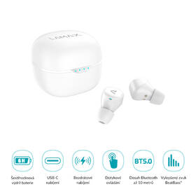 Slúchadlá LAMAX Dots2 Touch Wireless Charging biela

 obrázok produktu 2 z 7
