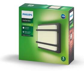 Nástenné svietidlo Philips Petronia, LED, teplá biela - antracitové 

 obrázok produktu 3 z 3