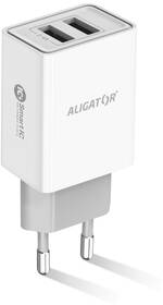 Nabíjačka do siete Aligator 2,4A, 2xUSB, smart IC biela

 obrázok produktu 1 z 2