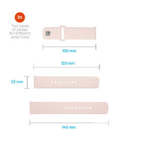 Remienok FIXED Silicone Sporty Strap s Quick Release 22mm ružový

 obrázok produktu 4 z 5
