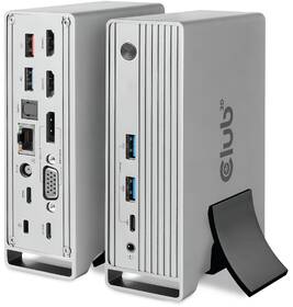 Dokovacia stanica Club3D USB-C, Triple Display DP 1.4, PD Charging Dock 120 W sivá

 obrázok produktu 5 z 6