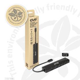 USB Hub Club3D USB-C, 6-in-1 Hub s HDMI 8K30Hz, 2xUSB Type-A, RJ45 a 2xUSB Type-C, PD 100W 

 obrázok produktu 8 z 8
