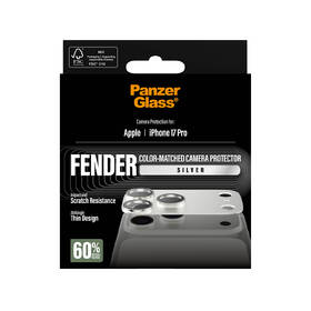 Hliníková ochrana fotoaparátu PanzerGlass FENDER na Apple iPhone 17 Pro strieborné

 obrázok produktu 5 z 5