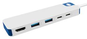 USB Hub HyperDrive Flex 5 Port USB-C biely/modrý

 obrázok produktu 3 z 6