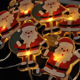 Vianočné osvetlenie Solight okenná reťaz - Santa, 6x LED, prísavná, 120cm, 2x AA 

 obrázok produktu 4 z 8