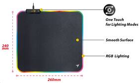 Podložka pod myš Genius GX-Pad 260S RGB, 26 x 24 cm čierna

 obrázok produktu 1 z 1