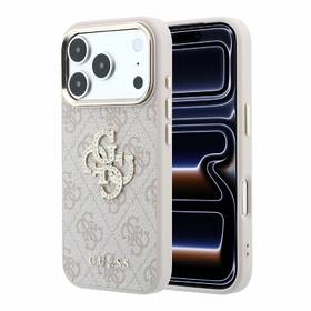 Kryt na mobil Guess PU 4G Strass Metal Logo na Apple iPhone 18 Pro ružový

 obrázok produktu 5 z 6