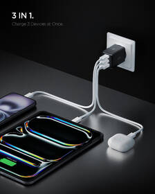 Nabíjačka do siete Spigen Essential 47W 2xUSB-C/1xUSB-A čierna

 obrázok produktu 4 z 8