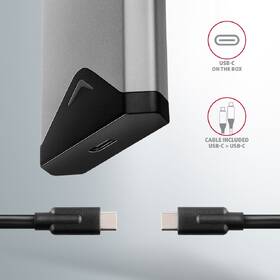 Externý rámček Axagon Silver Arrow box, USB-C 10 Gbps - M.2 NVMe SSD strieborný

 obrázok produktu 3 z 9