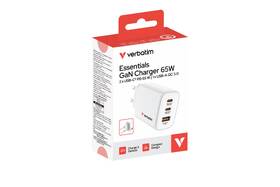 Nabíjačka do siete Verbatim Essentials 65W, 2×USB-C PD, 1×USB-A QC biela

 obrázok produktu 7 z 7