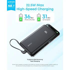 Powerbank Anker Anker Zolo 10000mAh, 22,5W s káblom USB-C biely

 obrázok produktu 5 z 6