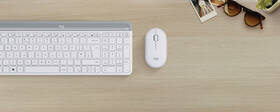 Klávesnica s myšou Logitech Wireless Combo MK470 Slim,  CZ/SK biela

 obrázok produktu 10 z 10