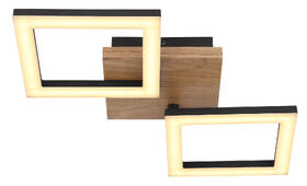 LED stropné svietidlo GLOBO Kerry, LED, 18W čierne/drevené

 obrázok produktu 2 z 4