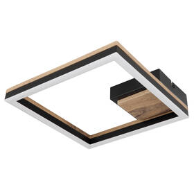 LED stropné svietidlo GLOBO Beatrix 12 W, čtvercové čierne/drevené

 obrázok produktu 1 z 3