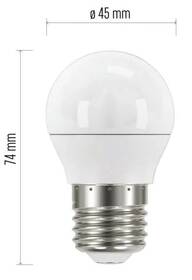 LED žiarovka EMOS Classic Mini Globe 6W E27 neutrálna biela 

 obrázok produktu 3 z 4