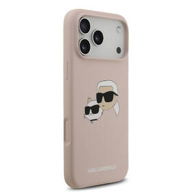 Kryt na mobil Karl Lagerfeld Liquid Silicone Double Heads MagSafe na Apple iPhone 17 Pro Max ružový

 obrázok produktu 3 z 7