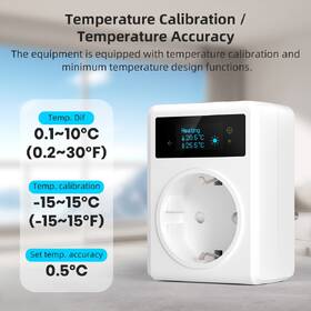 Inteligentná zásuvka IMMAX NEO SMART s teplomerom (typ F), 16A, Wi-Fi biela

 obrázok produktu 6 z 12