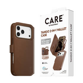 Puzdro na mobil flipové PanzerGlass CARE na Apple iPhone 18 Pro Max / 17 Pro Max Tango 2v1 Wallet MagSafe hnedé

 obrázok produktu 3 z 4