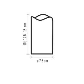 LED dekorácie EMOS vosková sviečka, rôzne veľkosti, 3x AAA, vnútorná, vintage, 3 ks, ovládač 

 obrázok produktu 2 z 3
