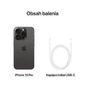Mobilný telefón Apple iPhone 15 Pro 256GB čierny titán 

 obrázok produktu 7 z 8