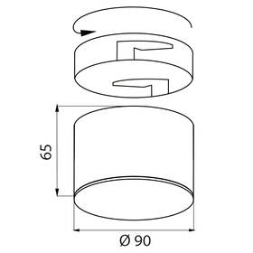 LED stropné svietidlo McLED Gap 8 - 8W, 2700K biele

 obrázok produktu 5 z 6