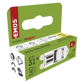 LED žiarovka EMOS HALOGÉN JC. 30W. G9. WW, 340 lm, teplá biela 

 obrázok produktu 4 z 6