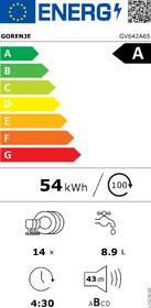 Umývačka riadu Gorenje GV642A65 

 obrázok produktu 1 z 14