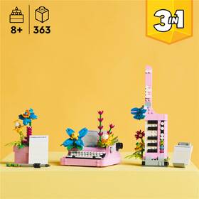 Stavebnica LEGO® Creator 3 v 1 31169 Písací stroj s kvetmi 

 obrázok produktu 8 z 9