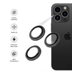 Ochranné sklo šošovky fotoaparátu FIXED Camera Glass na Apple iPhone 14 Pro/14 Pro Max sivé

 obrázok produktu 2 z 3