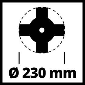 Náhradný nôž Einhell 3436660 4-zubý, 230 mm 

 obrázok produktu 1 z 3
