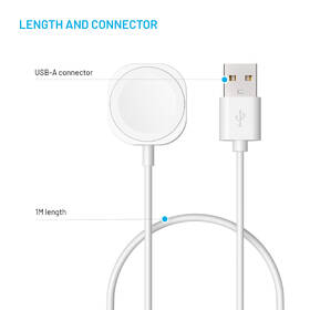 Nabíjací kábel FIXED USB-A na Apple Watch biely

 obrázok produktu 3 z 4