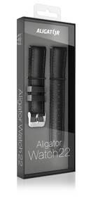 Remienok Aligator 22AW0006, kožený 22mm čierny

 obrázok produktu 2 z 2